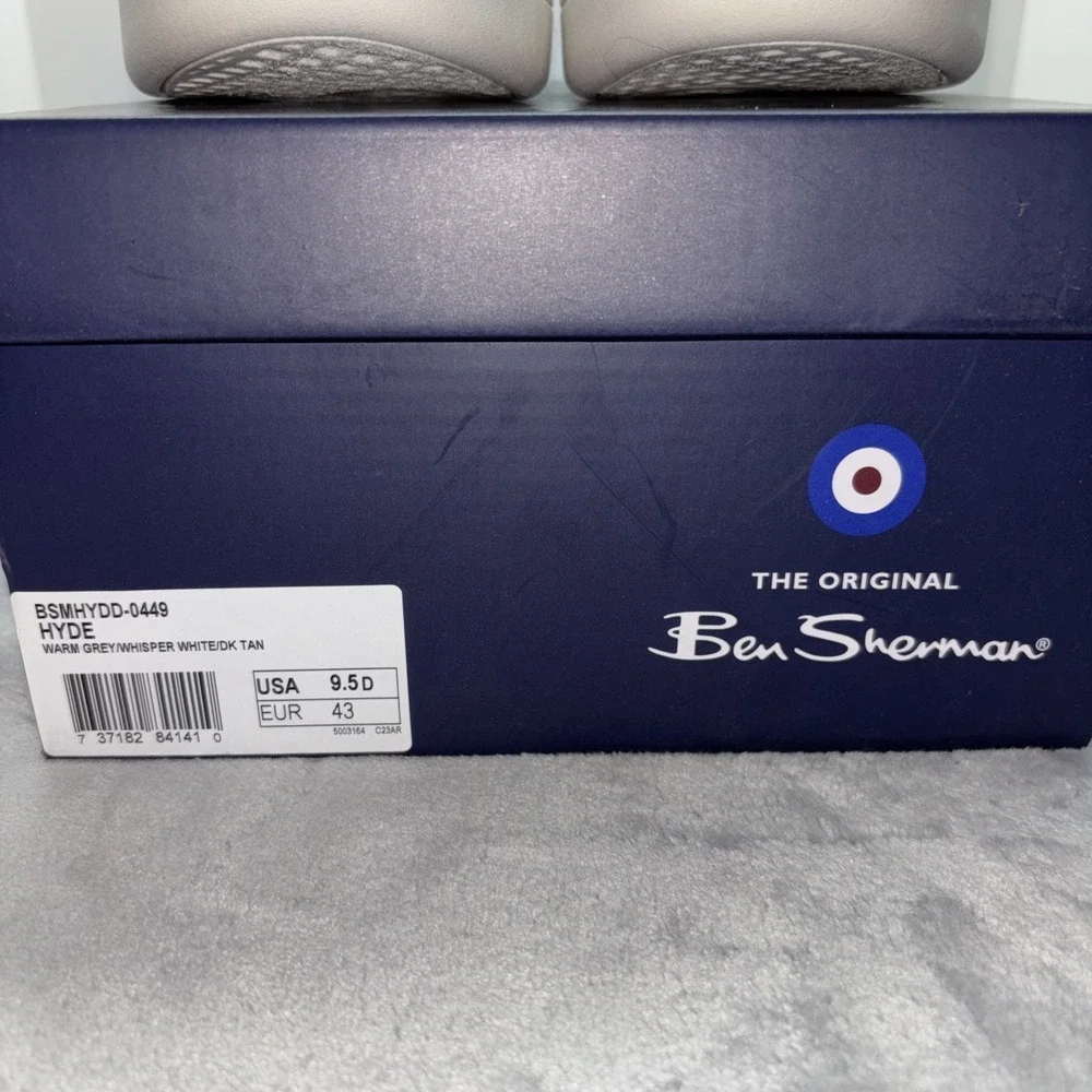 Ben Sherman Hyde Men's Oxford warm Gray 9.5‎